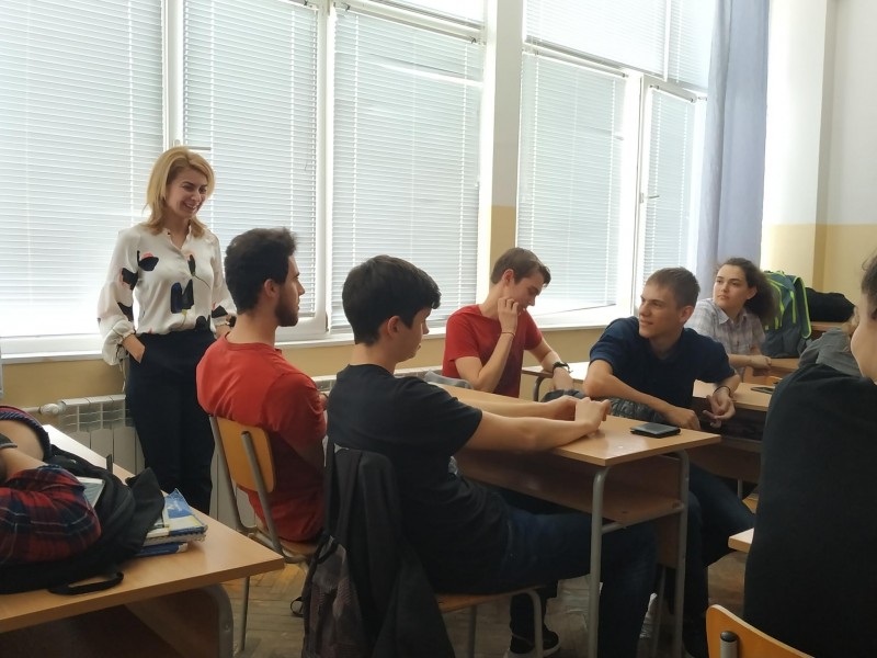 Снимка за Среща с ученици от ПМГ "Академик Иван Гюзелев"