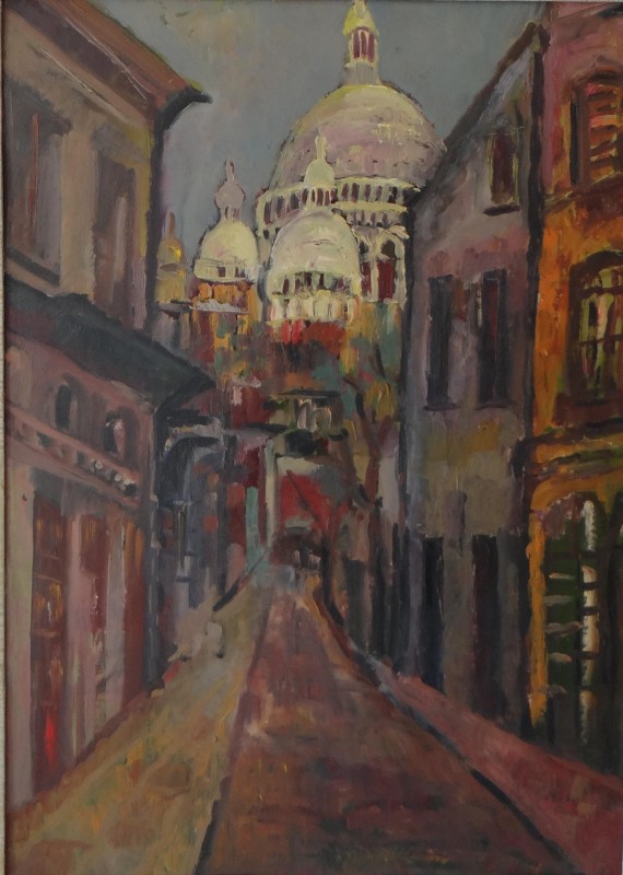 Снимка за Картината „Пейзаж от Париж – Монмартр” е акцент...