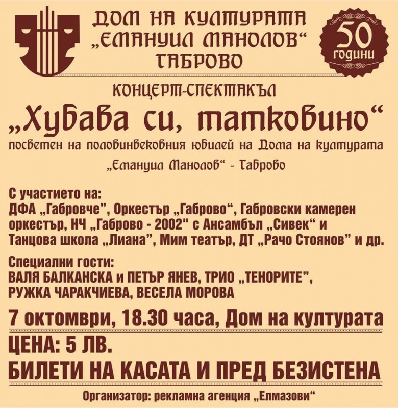 Снимка за 50 години Дом на културата „Емануил Манолов“