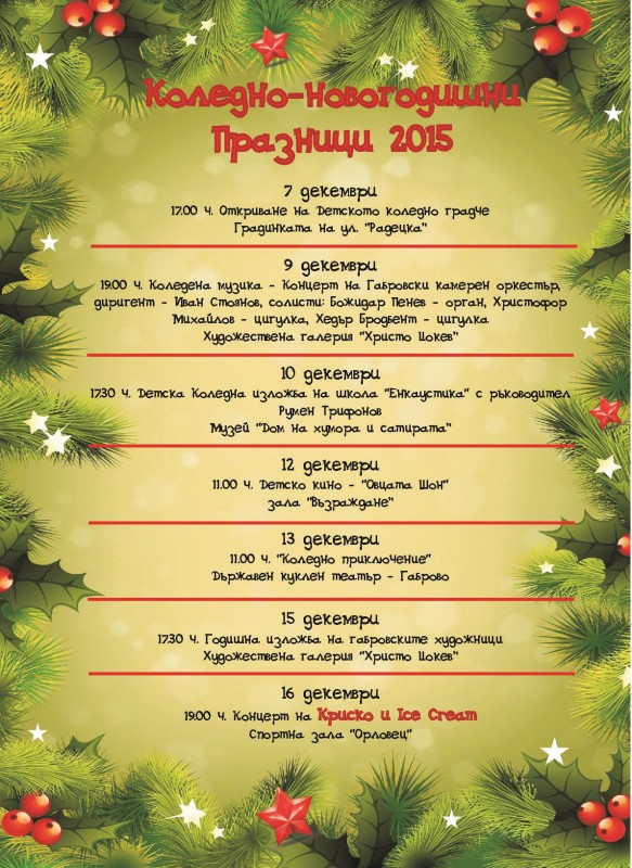 Снимка за Коледно-новогодишна програма