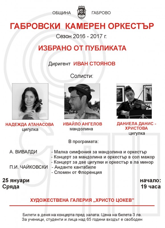 Снимка за  „Избрано от публиката“ с Габровски камерен орк...
