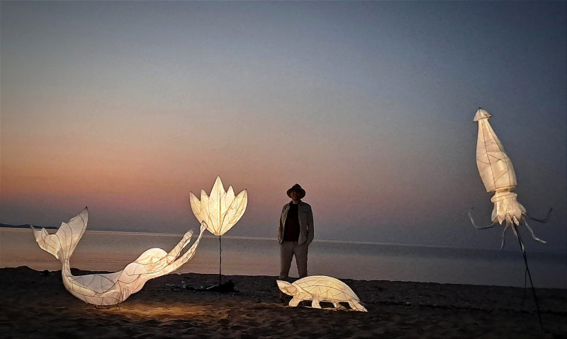 Снимка за Работилница за гигантски светещи фигури с Никол...