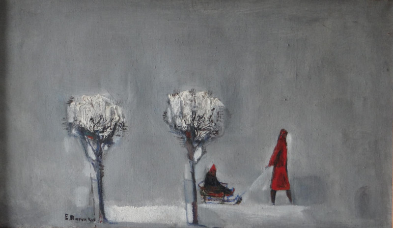 Снимка за „Зимна разходка” на Енчо Пиронков e акцент на м...