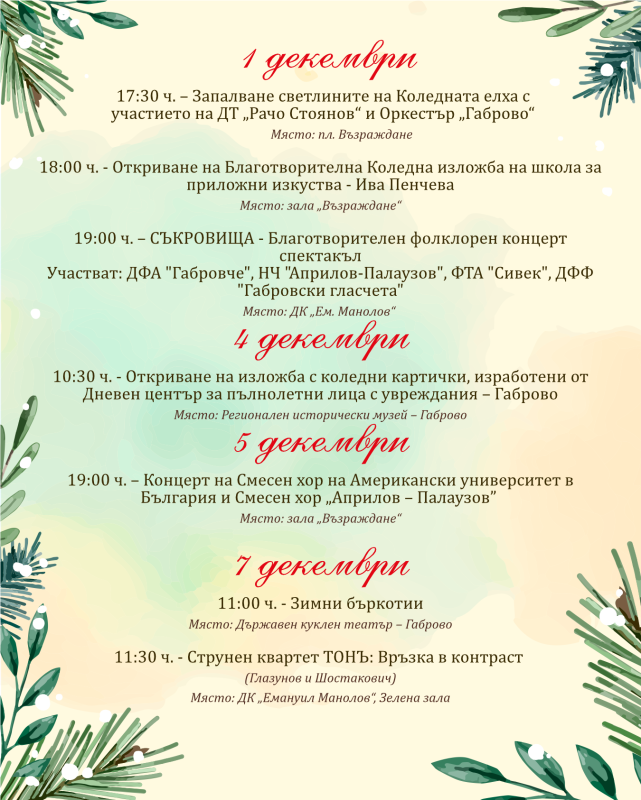 Снимка за Празничният декември започва със запалване на с...