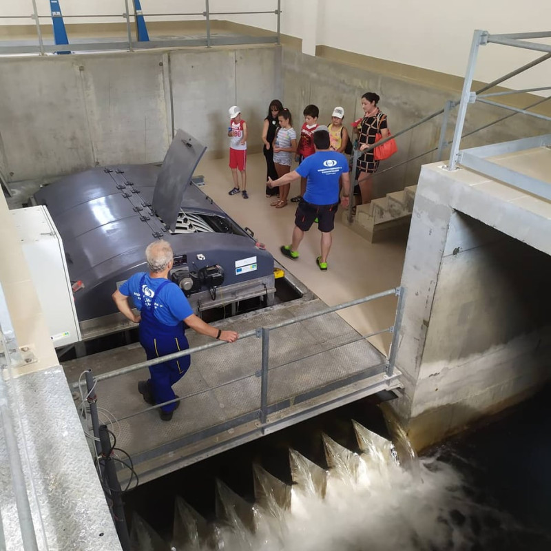 Снимка за На посещение в пречиствателната станция за пите...