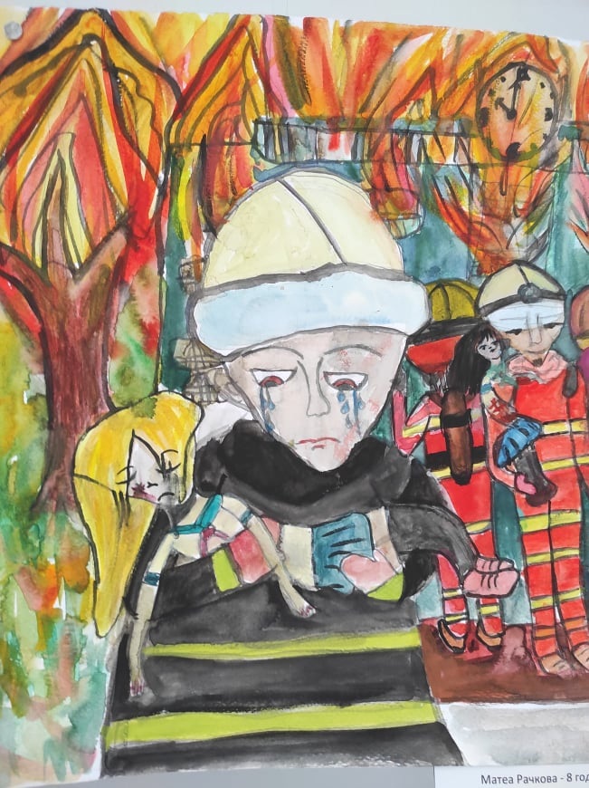 Снимка за  27 детски рисунки са класирани за областния ко...